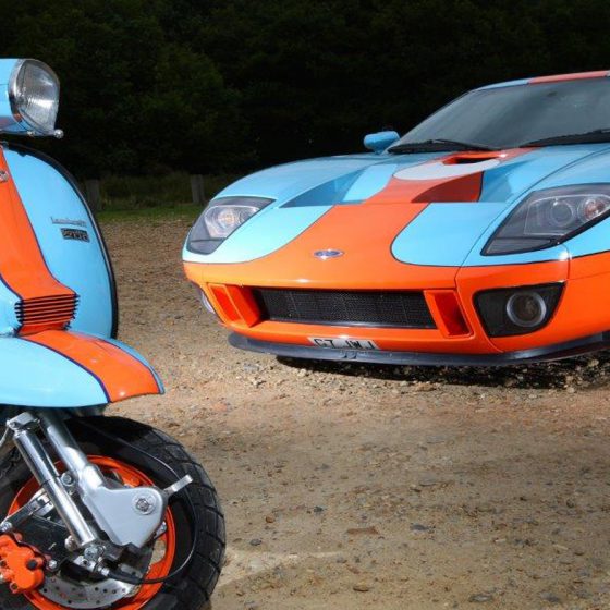 Gulf Scooter and Car